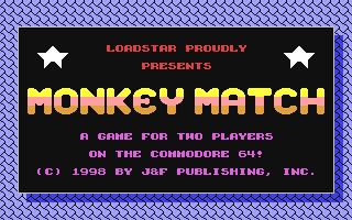 Monkey Match Title Screen